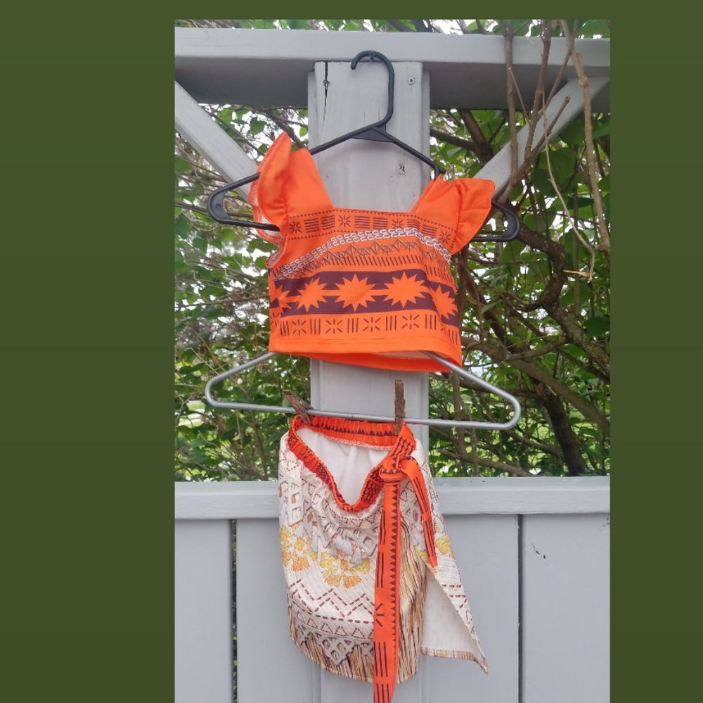 2 piece Moana Costume